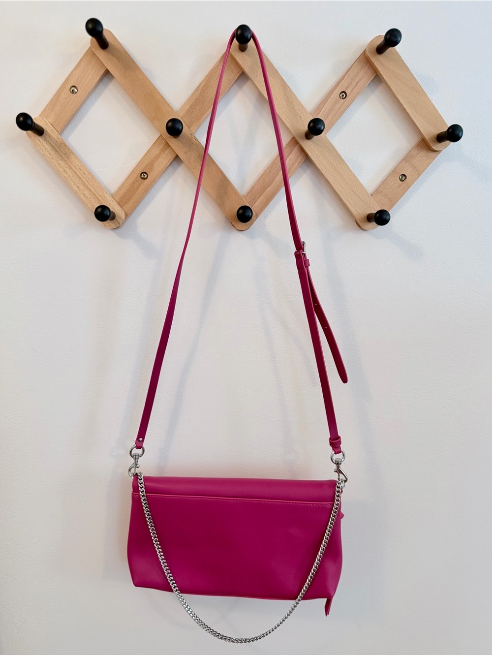 Rebecca Minkoff Acid Pink Leather Crossbody - Picture 5 of 8